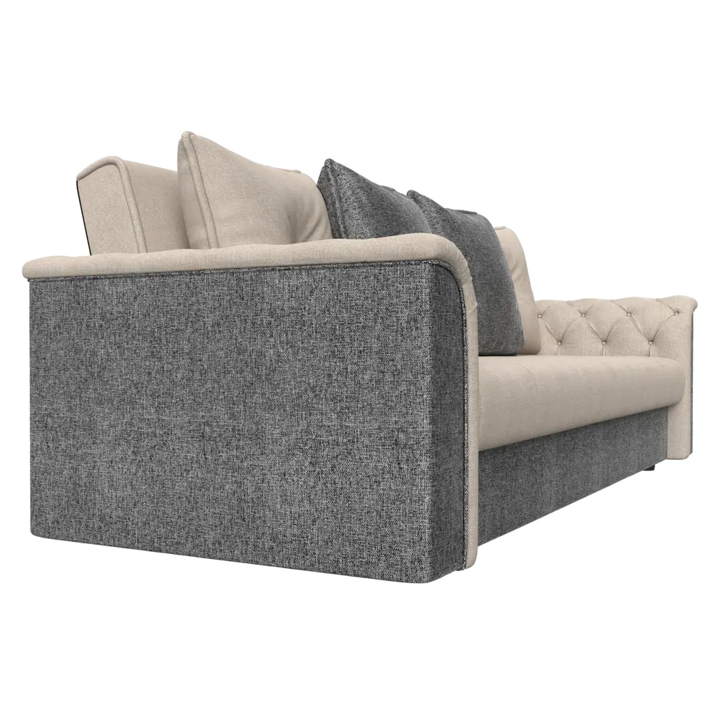 Фото 3 Диван-книжка Лига диванов Сиеста 226x83x84 см рогожка цвет бежевый/серый Фото 3 Диван-книжка Лига диванов Сиеста 226x83x84 см рогожка цвет бежевый/серый