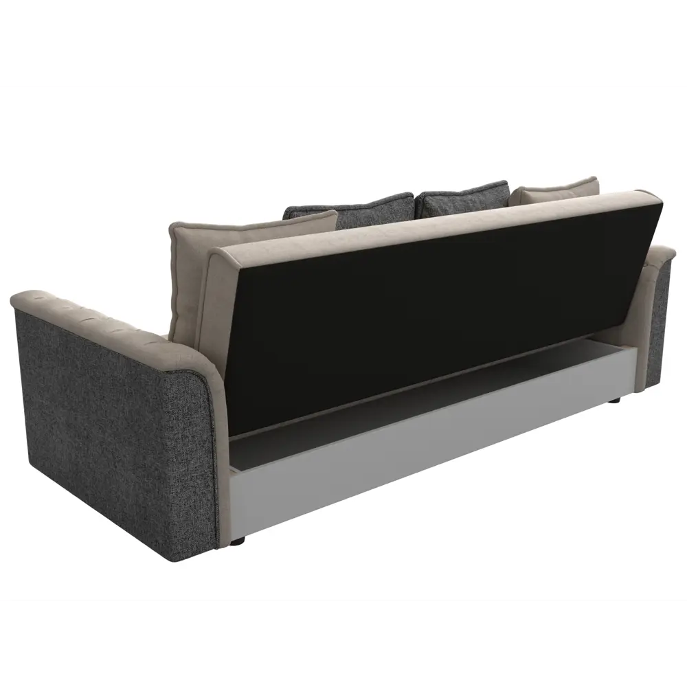 Фото 8 Диван-книжка Лига диванов Сиеста 226x83x84 см рогожка цвет бежевый/серый Фото 8 Диван-книжка Лига диванов Сиеста 226x83x84 см рогожка цвет бежевый/серый