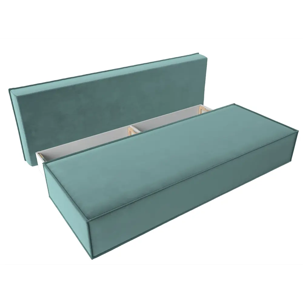 Фото 6 Диван Лига Диванов Фабио 201x90x89 см велюр цвет бирюзовый