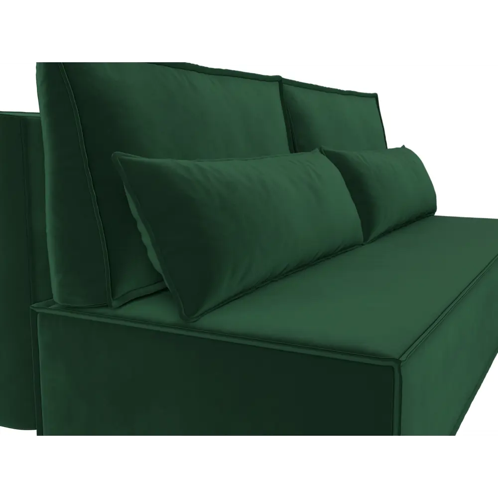 Фото 3 Диван Лига Диванов Фабио 201x90x89 см велюр цвет зеленый