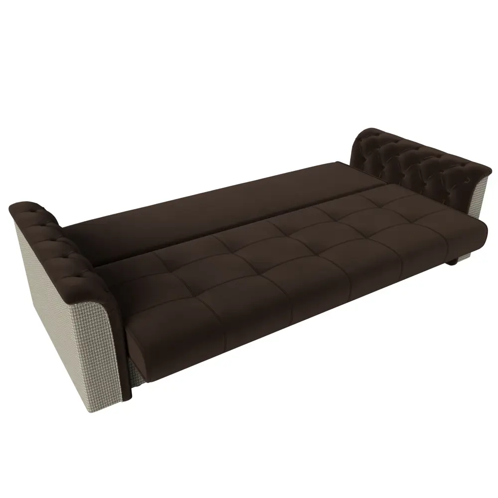 Фото 7 Диван-книжка Лига диванов Сиеста 226x83x84 см микровельвет цвет коричневый корфу 02 Фото 7 Диван-книжка Лига диванов Сиеста 226x83x84 см микровельвет цвет коричневый корфу 02