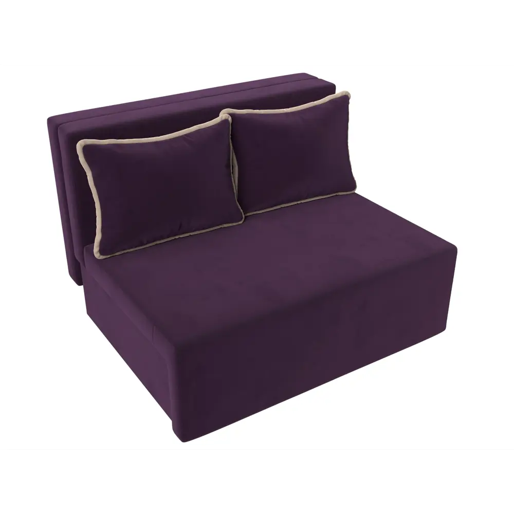 Фото Диван Лига Диванов Лагуна 109x81x93 см велюр цвет бежевый/фиолетовый Фото Диван Лига Диванов Лагуна 109x81x93 см велюр цвет бежевый/фиолетовый