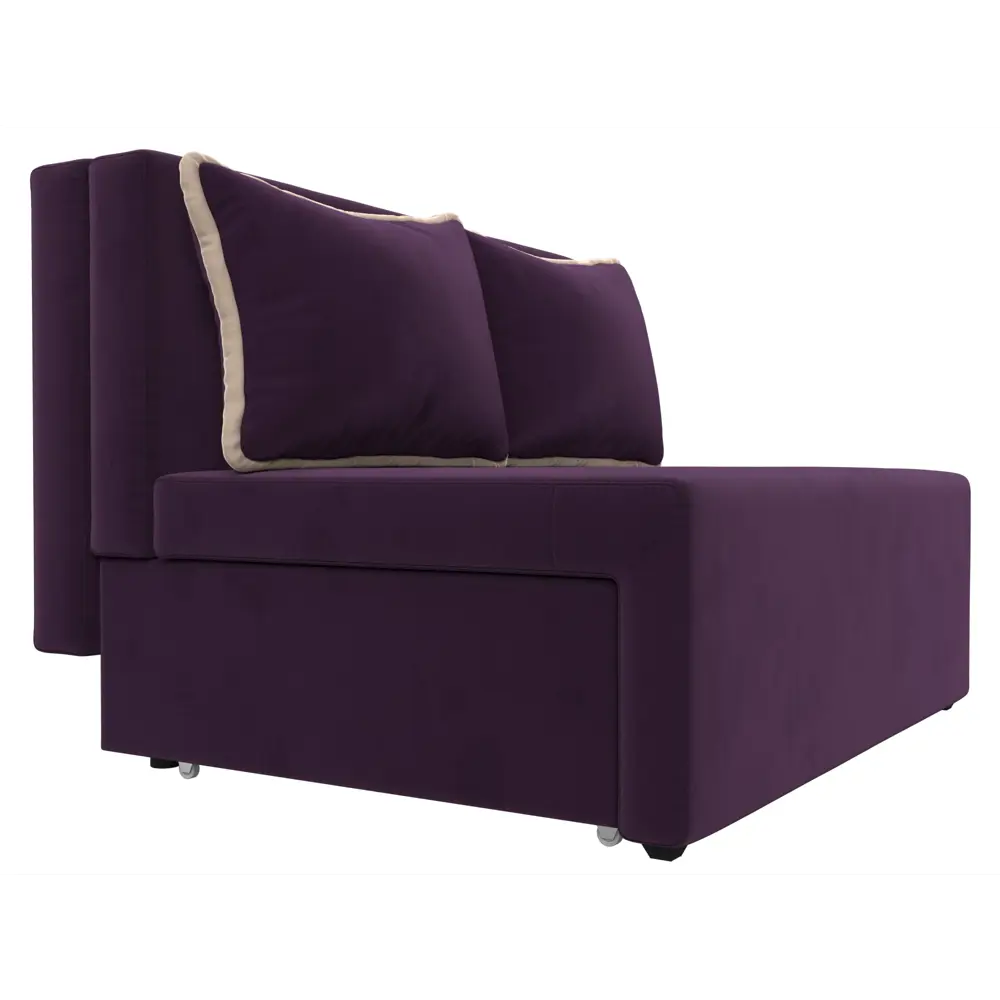 Фото 3 Диван Лига Диванов Лагуна 109x81x93 см велюр цвет бежевый/фиолетовый Фото 3 Диван Лига Диванов Лагуна 109x81x93 см велюр цвет бежевый/фиолетовый