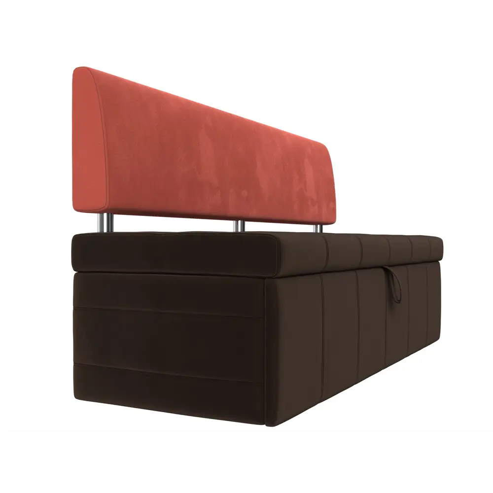 Фото 6 Диван Лига Диванов Стоун 115981 182x87x65 см микровельвет цвет коричневый/коралловый Фото 6 Диван Лига Диванов Стоун 115981 182x87x65 см микровельвет цвет коричневый/коралловый