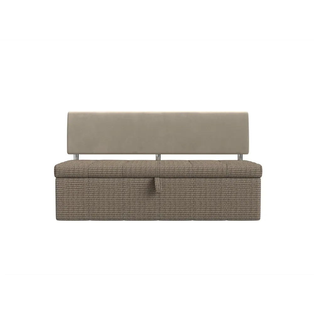 Фото Диван Лига Диванов Стоун 107264 182x87x65 см микровельвет цвет бежевый/коричневый