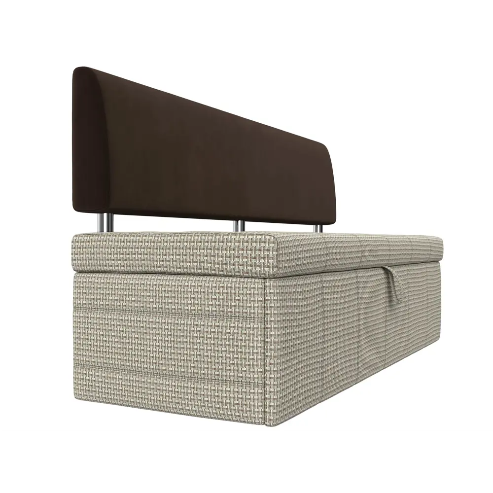 Фото 6 Диван Лига Диванов Стоун 107263 182x87x65 см микровельвет цвет бежевый/коричневый