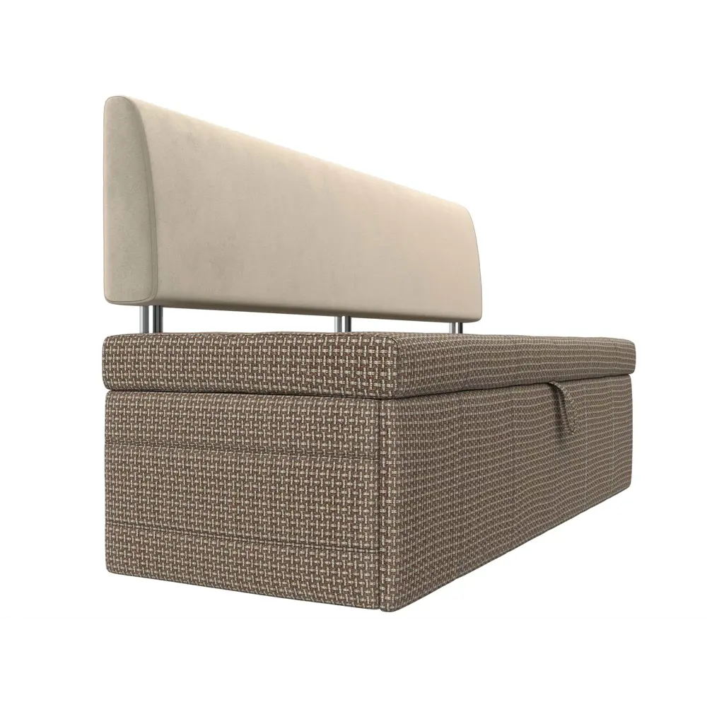 Фото 6 Диван Лига Диванов Стоун 107264 182x87x65 см микровельвет цвет бежевый/коричневый