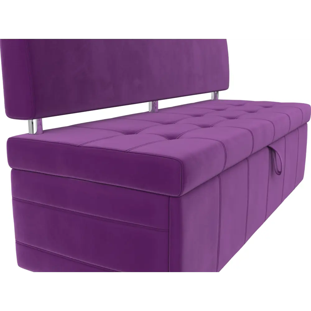 Фото 3 Диван Лига Диванов Стоун 115985 182x87x65 см микровельвет цвет фиолетовый