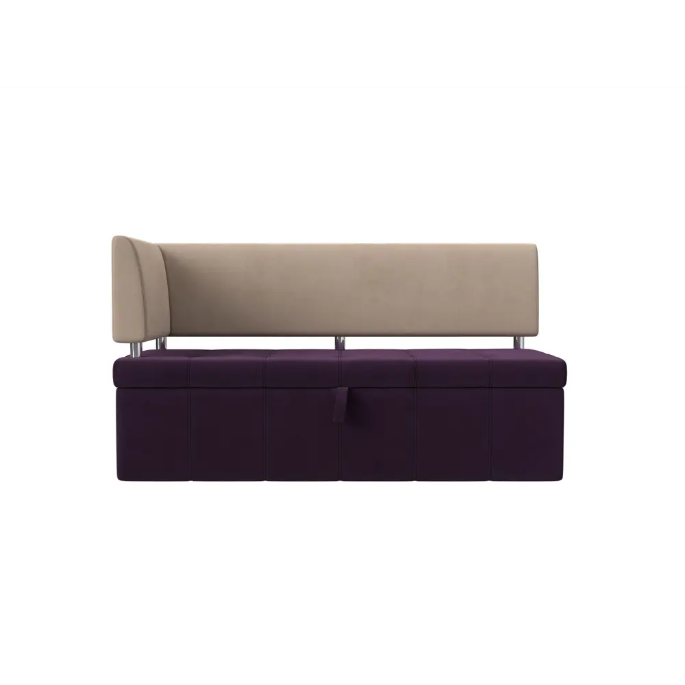 Фото 5 Диван Лига Диванов Стоун 115931L 182x87x65 см велюр цвет бежевый/фиолетовый Фото 5 Диван Лига Диванов Стоун 115931L 182x87x65 см велюр цвет бежевый/фиолетовый