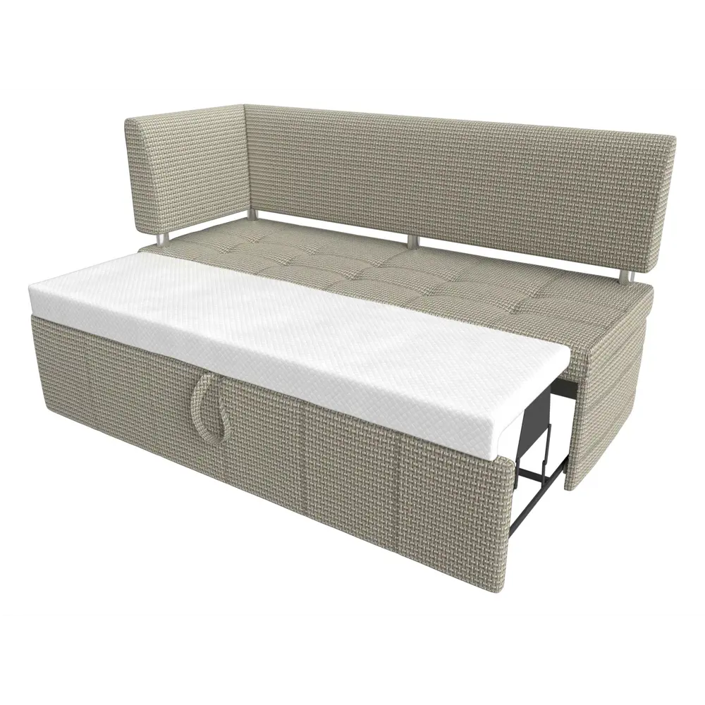 Фото 6 Диван Лига Диванов Стоун 115963L 182x87x65 см рогожка цвет бежевый