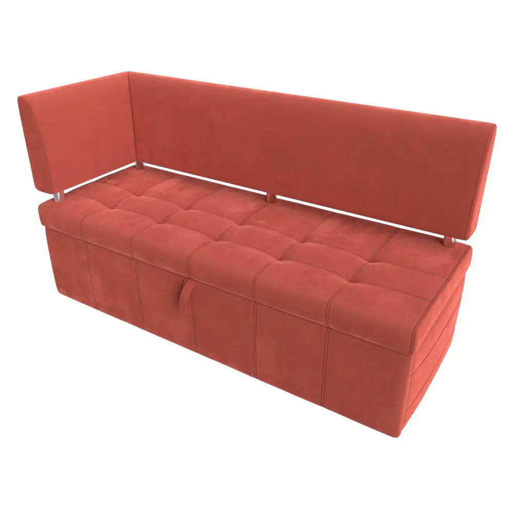 Фото 2 Диван Лига Диванов Стоун 115938L 182x87x65 см микровельвет цвет коралловый Фото 2 Диван Лига Диванов Стоун 115938L 182x87x65 см микровельвет цвет коралловый