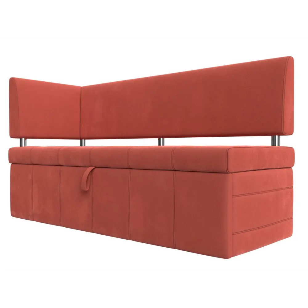 Фото Диван Лига Диванов Стоун 115938L 182x87x65 см микровельвет цвет коралловый Фото Диван Лига Диванов Стоун 115938L 182x87x65 см микровельвет цвет коралловый