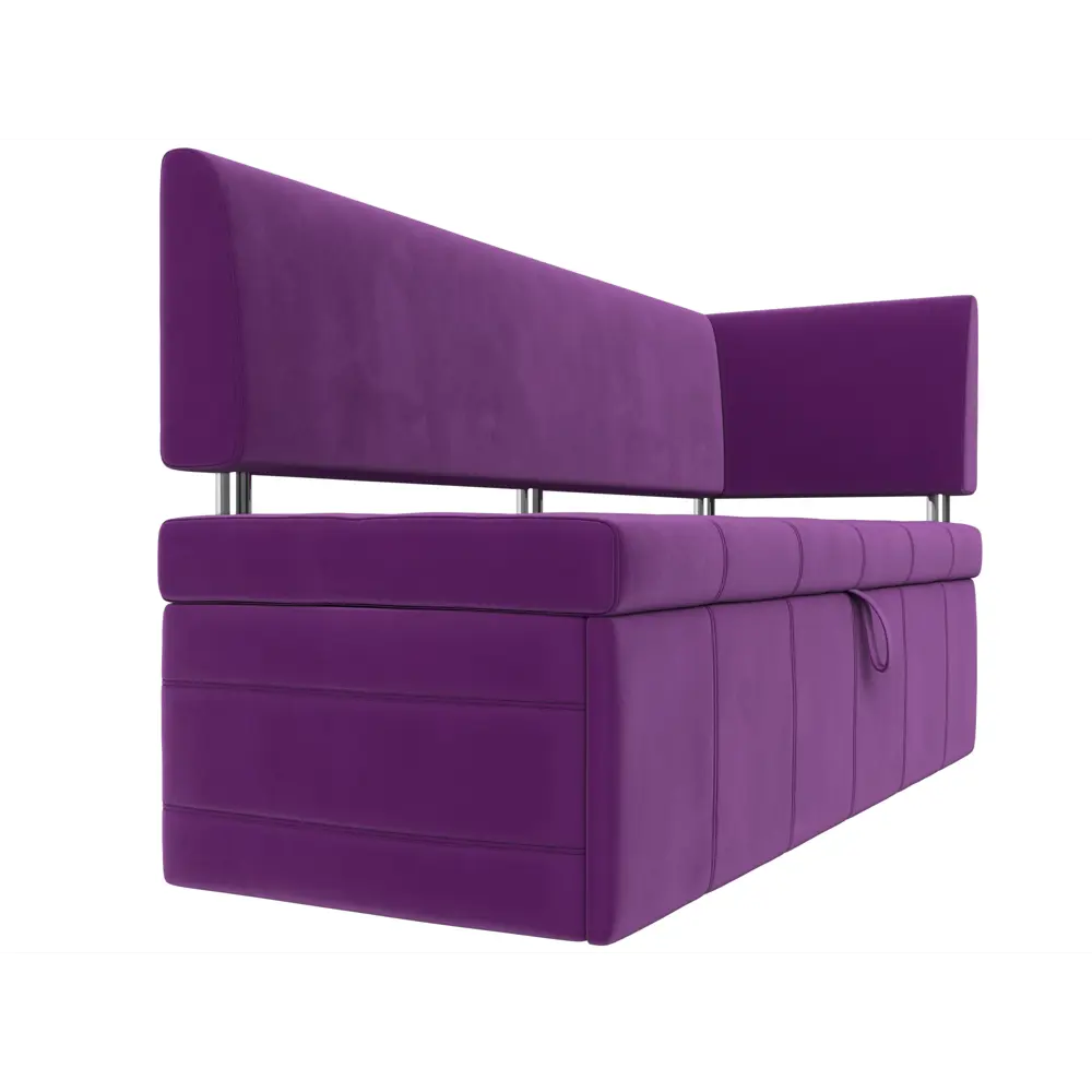 Фото 6 Диван Лига Диванов Стоун 115946 1820x87x65 см микровельвет цвет фиолетовый