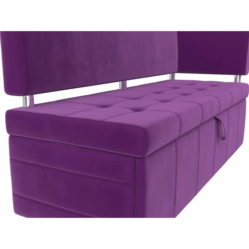 Фото 5 Диван Лига Диванов Стоун 115946 1820x87x65 см микровельвет цвет фиолетовый