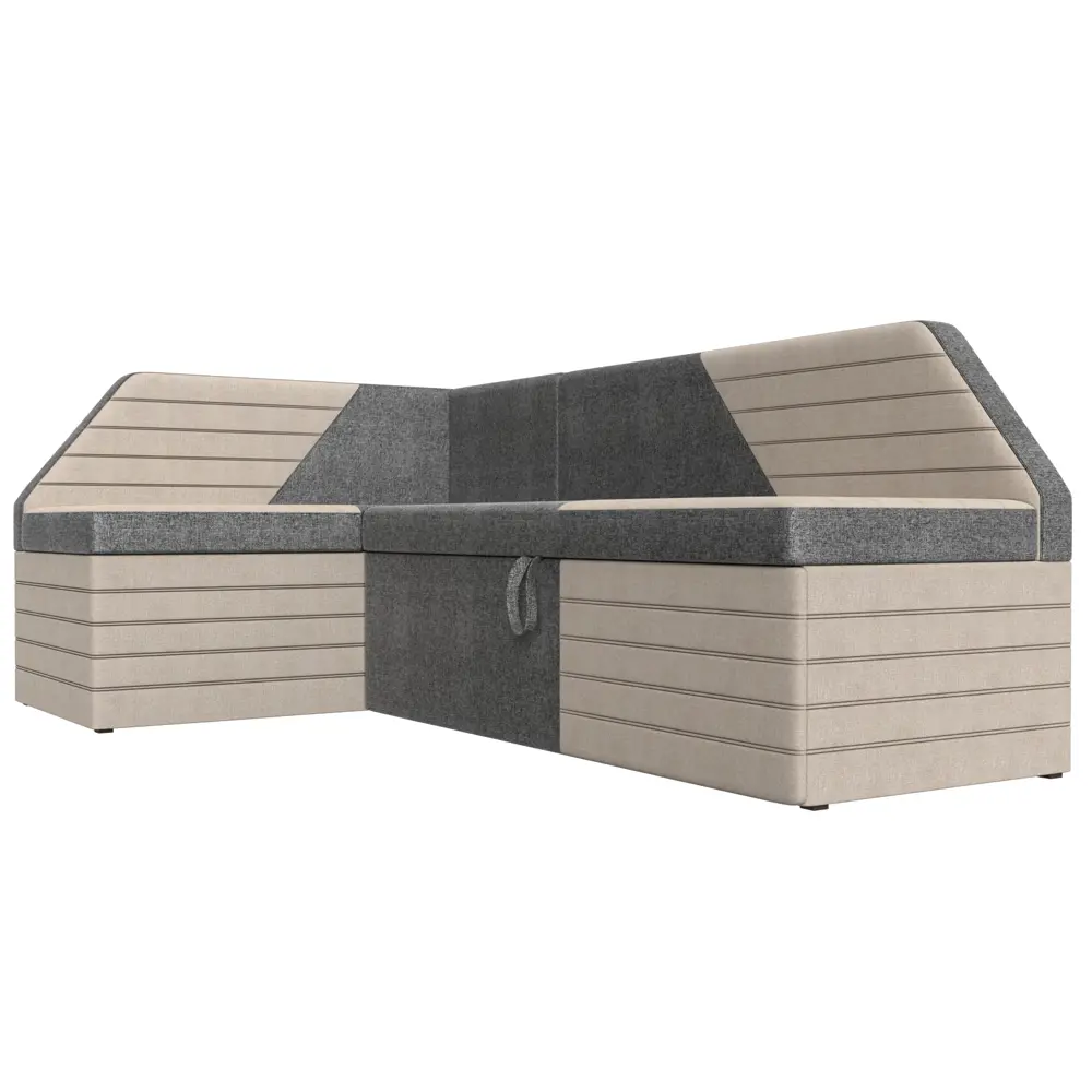 Фото 3 Диван Лига Диванов Дуглас 106916L 190x84x122 см рогожка цвет серый/бежевый