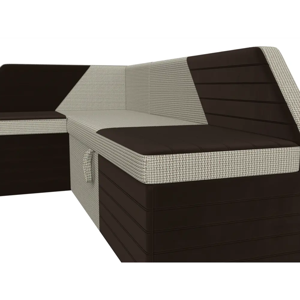 Фото 6 Диван Лига Диванов Дуглас 106922L 190x84x122 см микровельвет цвет бежевый/коричневый Фото 6 Диван Лига Диванов Дуглас 106922L 190x84x122 см микровельвет цвет бежевый/коричневый