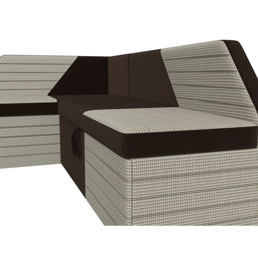 Фото 4 Диван Лига Диванов Дуглас 110644L 190x84x122 см микровельвет цвет бежевый/коричневый