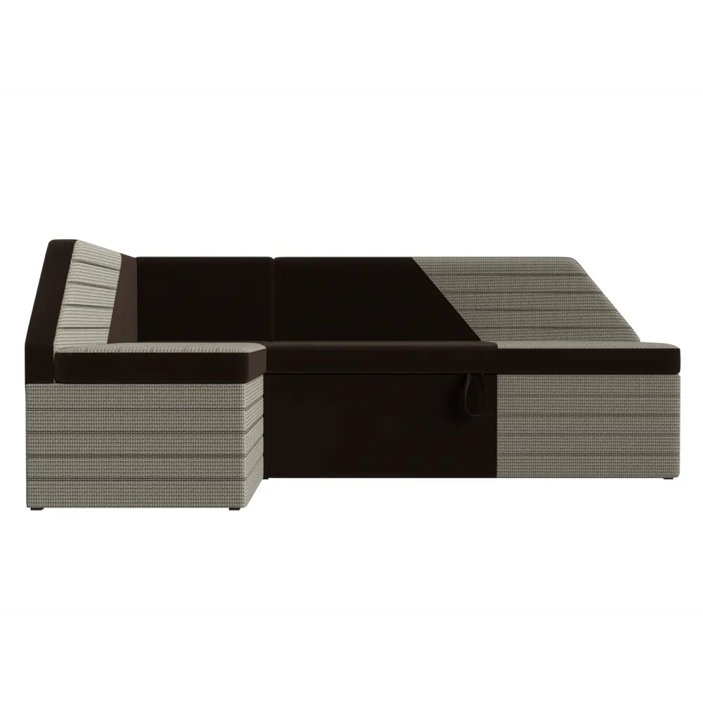 Фото 2 Диван Лига Диванов Дуглас 110644L 190x84x122 см микровельвет цвет бежевый/коричневый