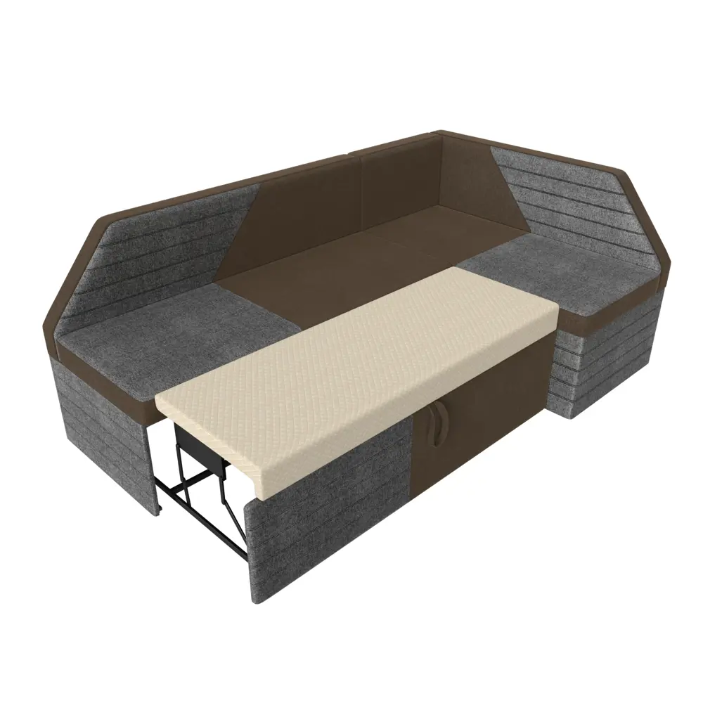 Фото 6 Диван Лига Диванов Дуглас 106914 190x84x122 см рогожка цвет серый/коричневый Фото 6 Диван Лига Диванов Дуглас 106914 190x84x122 см рогожка цвет серый/коричневый