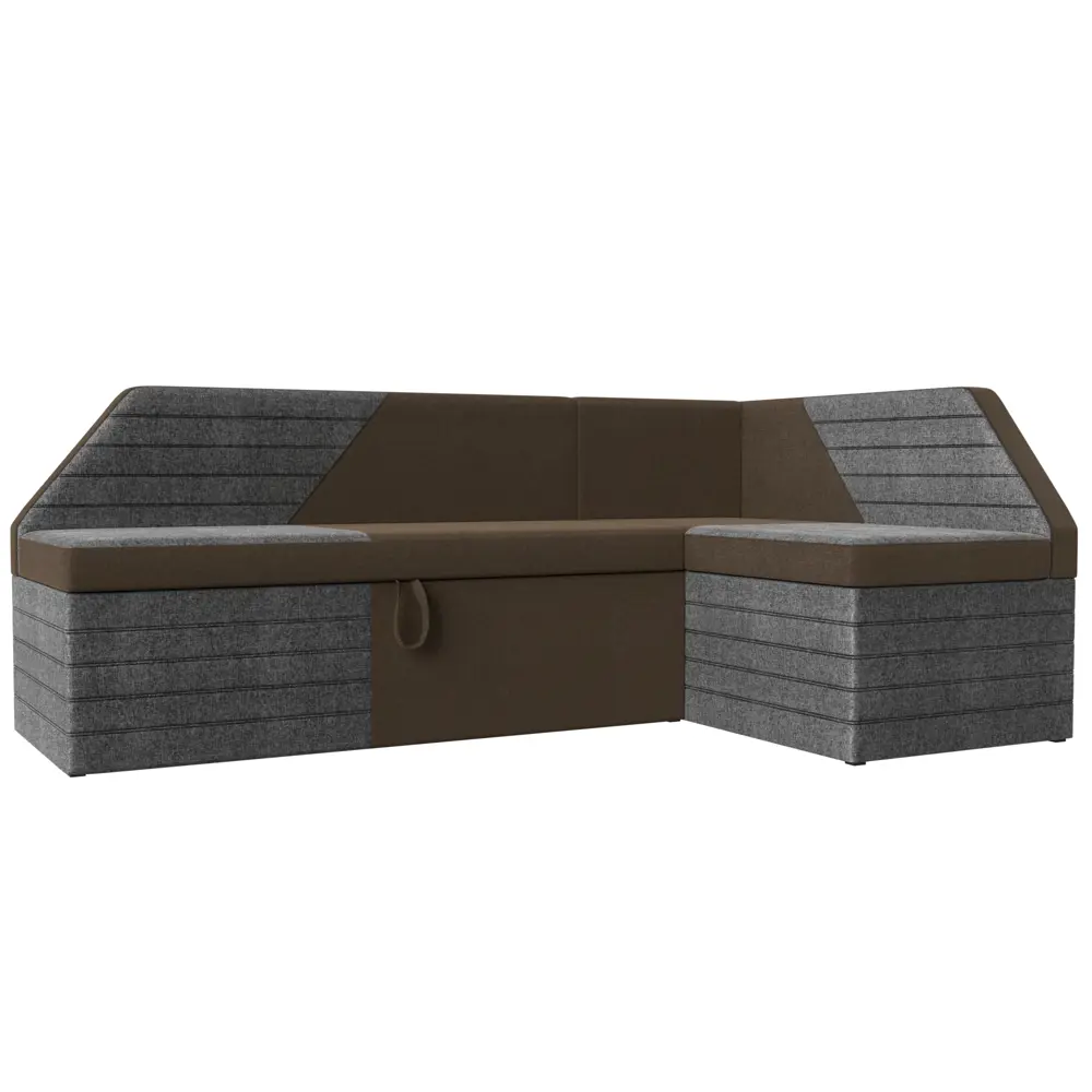 Фото Диван Лига Диванов Дуглас 106914 190x84x122 см рогожка цвет серый/коричневый Фото Диван Лига Диванов Дуглас 106914 190x84x122 см рогожка цвет серый/коричневый