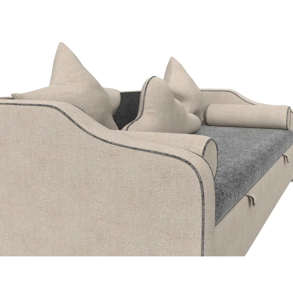 Фото 4 Диван Лига Диванов Рико 112264 209x102x750 см рогожка цвет серый/бежевый Фото 4 Диван Лига Диванов Рико 112264 209x102x750 см рогожка цвет серый/бежевый