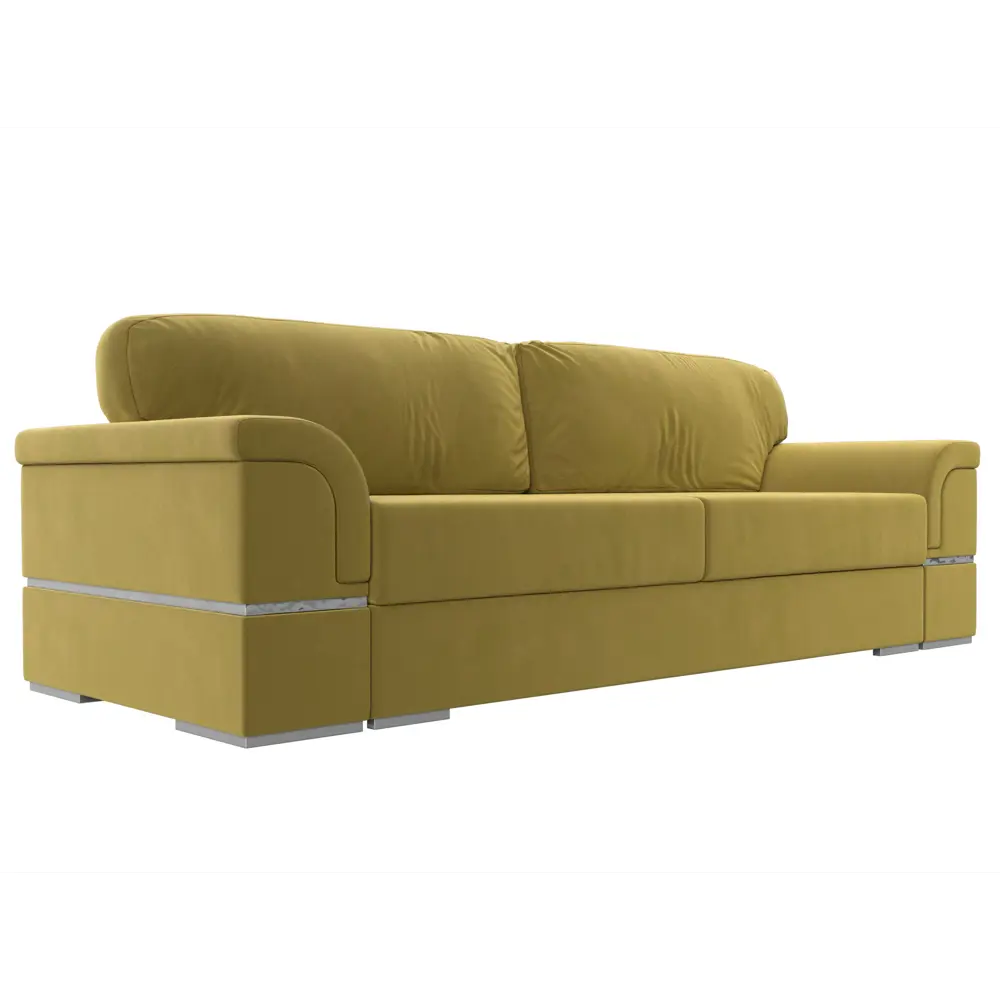 Фото Диван Лига Диванов Порту 116195 262x95x108 см микровельвет цвет желтый Фото Диван Лига Диванов Порту 116195 262x95x108 см микровельвет цвет желтый
