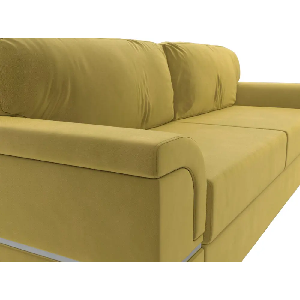 Фото 3 Диван Лига Диванов Порту 116195 262x95x108 см микровельвет цвет желтый Фото 3 Диван Лига Диванов Порту 116195 262x95x108 см микровельвет цвет желтый