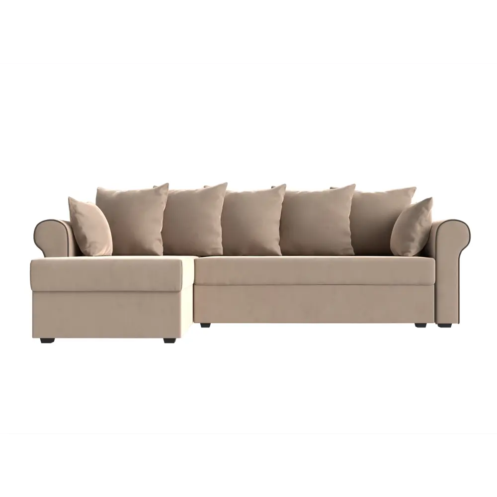 Фото 2 Диван Лига Диванов Рейн 112573L 233x90x141 см велюр цвет бежевый