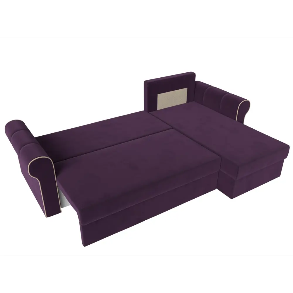 Фото 7 Диван Лига Диванов Рейн 112579 233x90x141 см велюр цвет фиолетовый Фото 7 Диван Лига Диванов Рейн 112579 233x90x141 см велюр цвет фиолетовый