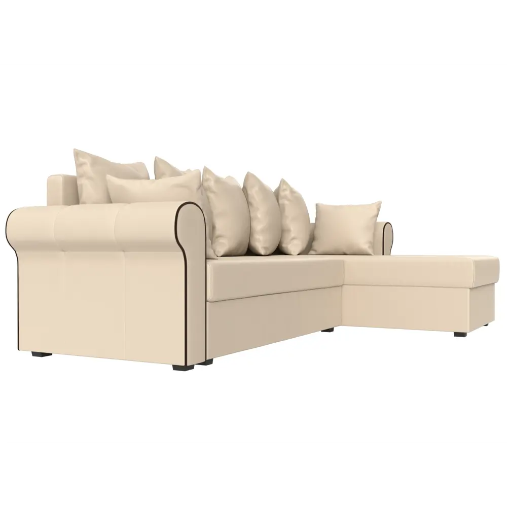 Фото 3 Диван Лига Диванов Рейн 112597 233x90x141 см экокожа цвет бежевый Фото 3 Диван Лига Диванов Рейн 112597 233x90x141 см экокожа цвет бежевый