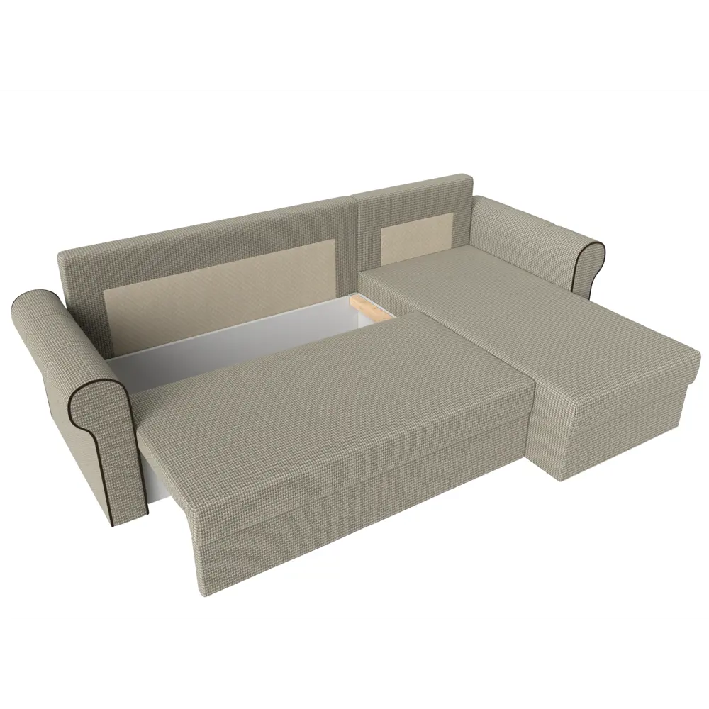 Фото 6 Диван Лига Диванов Рейн 112590 233x90x141 см рогожка цвет бежевый