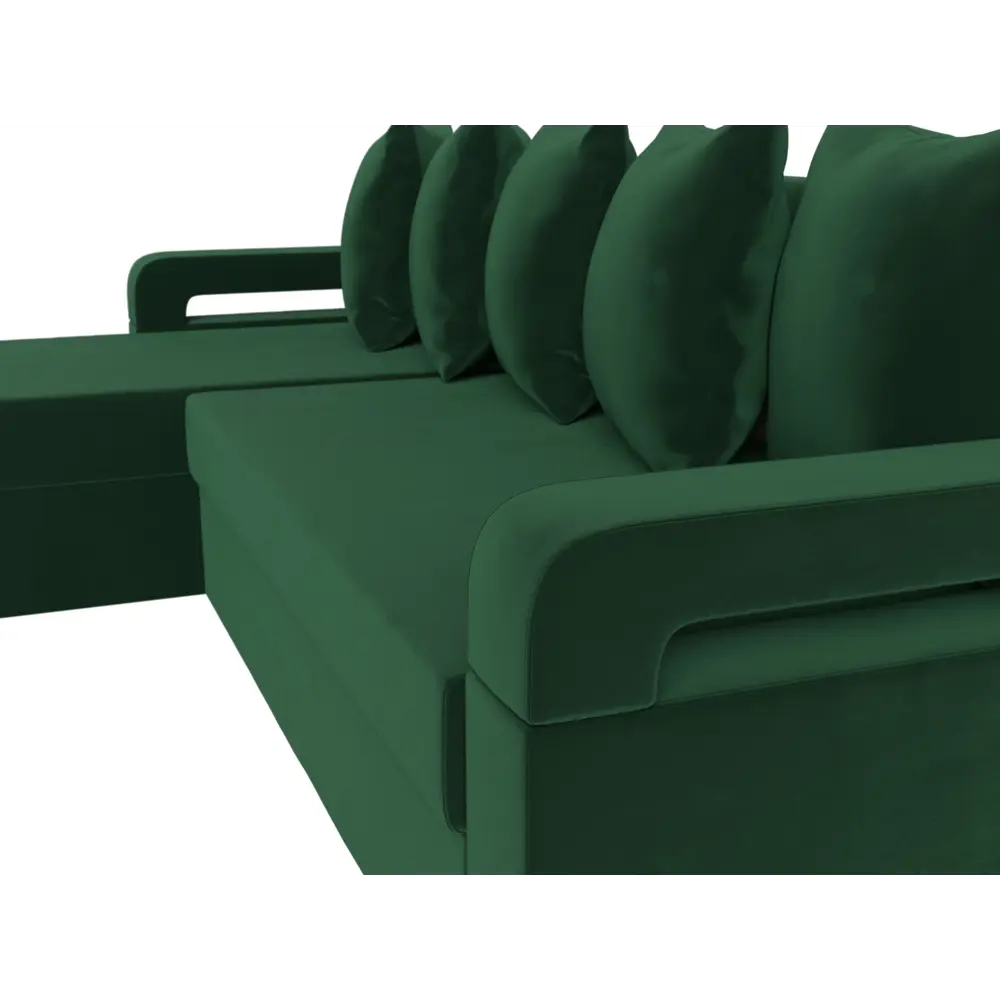 Фото 4 Диван Лига Диванов Гермес Лайт 112712L 231x90x141 см велюр цвет зеленый Фото 4 Диван Лига Диванов Гермес Лайт 112712L 231x90x141 см велюр цвет зеленый