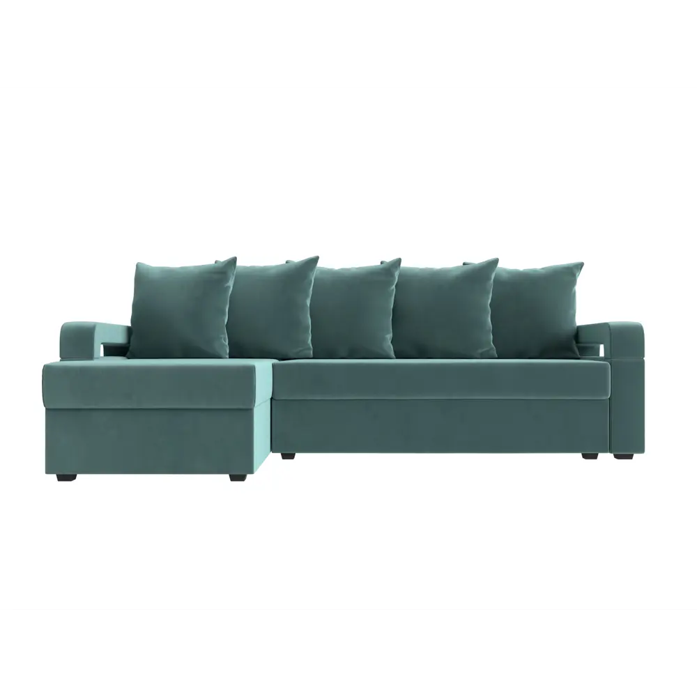 Фото 2 Диван Лига Диванов Гермес Лайт 112710L 231x90x141 см велюр цвет бирюзовый Фото 2 Диван Лига Диванов Гермес Лайт 112710L 231x90x141 см велюр цвет бирюзовый