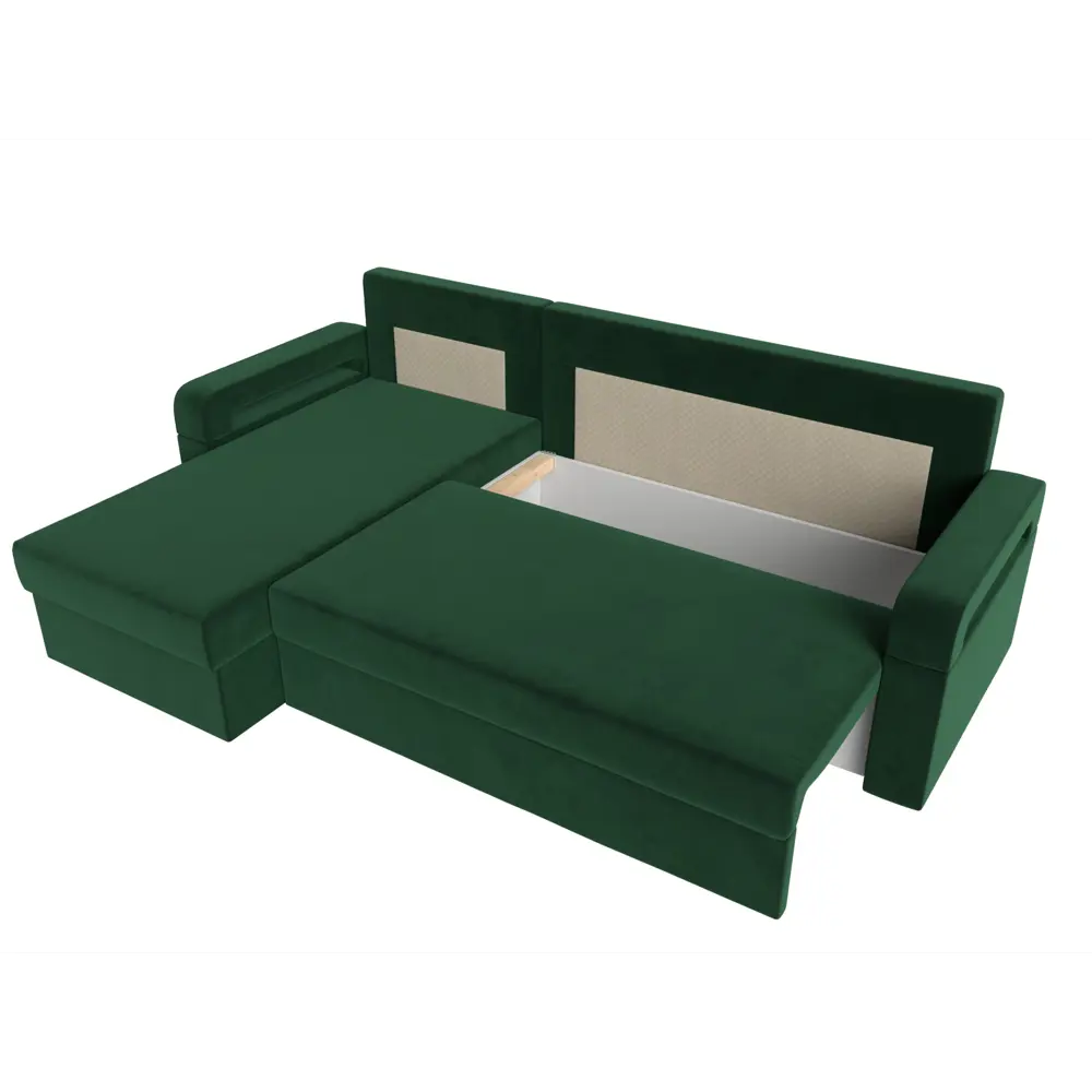 Фото 6 Диван Лига Диванов Гермес Лайт 112712L 231x90x141 см велюр цвет зеленый Фото 6 Диван Лига Диванов Гермес Лайт 112712L 231x90x141 см велюр цвет зеленый