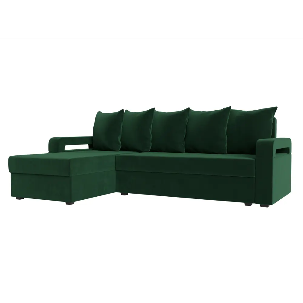 Фото Диван Лига Диванов Гермес Лайт 112712L 231x90x141 см велюр цвет зеленый Фото Диван Лига Диванов Гермес Лайт 112712L 231x90x141 см велюр цвет зеленый