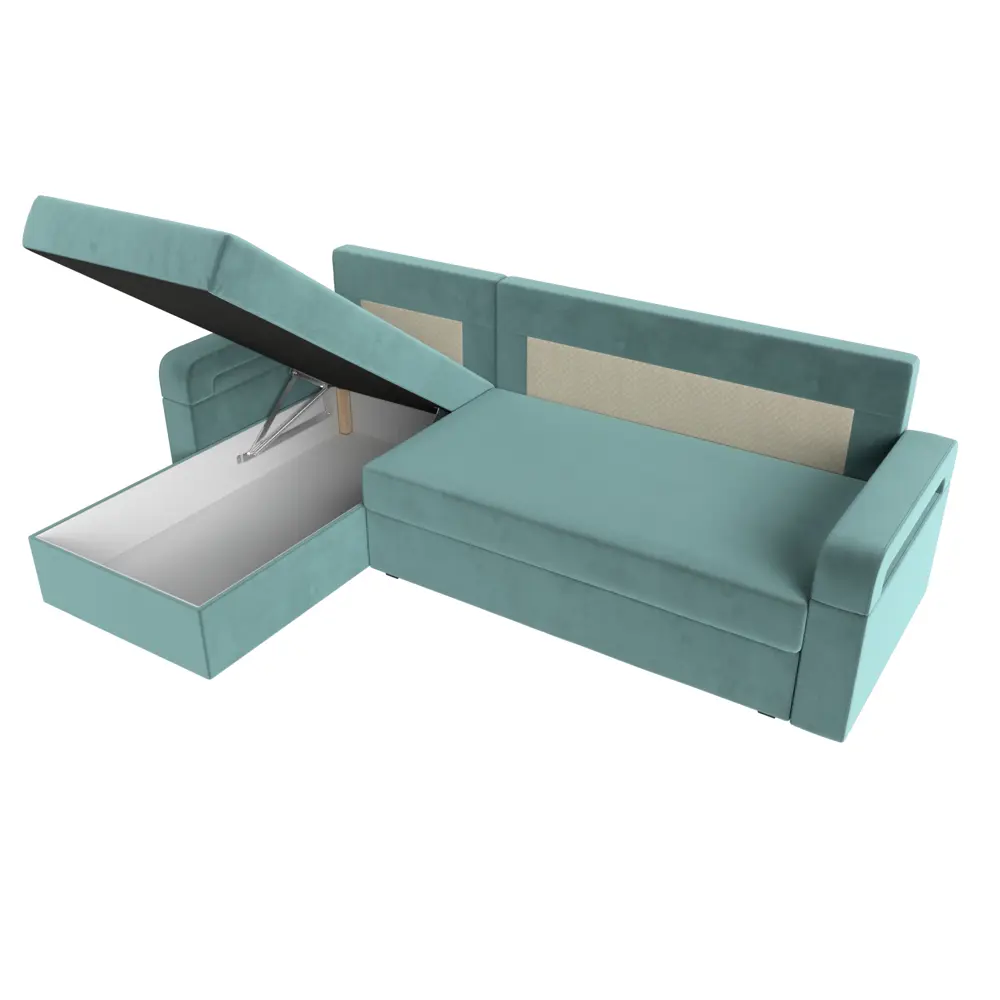 Фото 8 Диван Лига Диванов Гермес Лайт 112710L 231x90x141 см велюр цвет бирюзовый Фото 8 Диван Лига Диванов Гермес Лайт 112710L 231x90x141 см велюр цвет бирюзовый