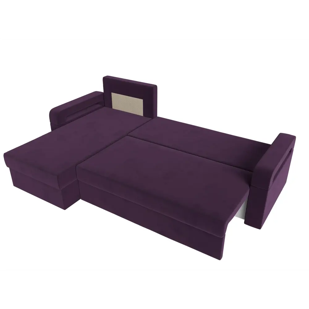 Фото 7 Диван Лига Диванов Гермес Лайт 112715L 231x90x141 см велюр цвет фиолетовый Фото 7 Диван Лига Диванов Гермес Лайт 112715L 231x90x141 см велюр цвет фиолетовый