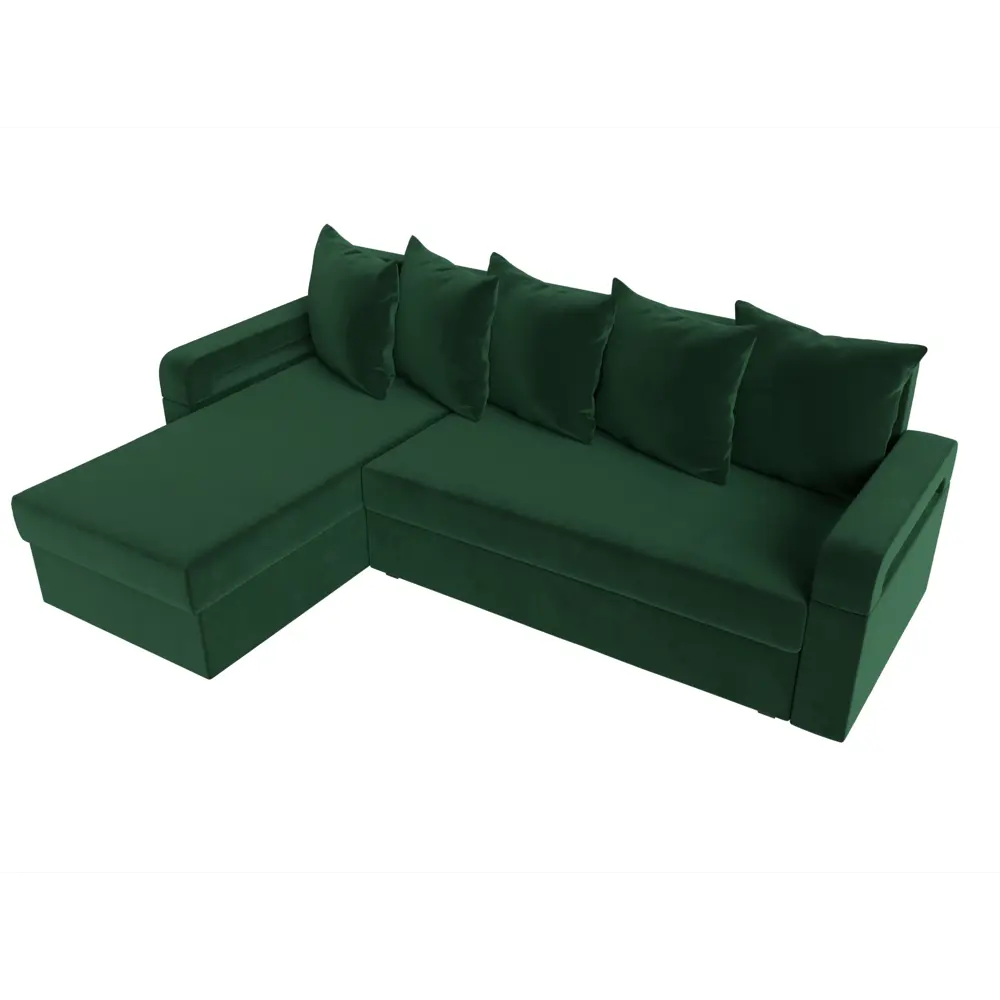 Фото 5 Диван Лига Диванов Гермес Лайт 112712L 231x90x141 см велюр цвет зеленый Фото 5 Диван Лига Диванов Гермес Лайт 112712L 231x90x141 см велюр цвет зеленый