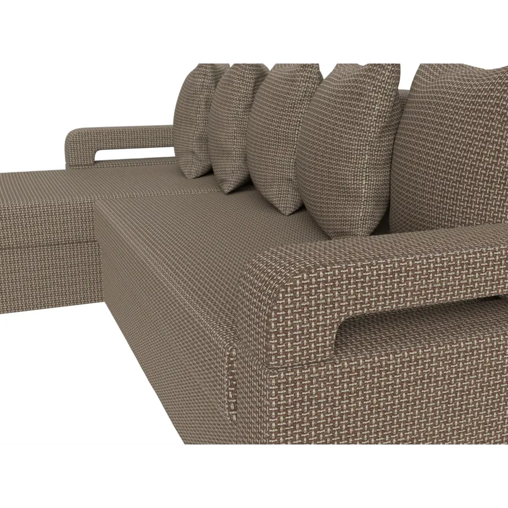 Фото 4 Диван Лига Диванов Гермес Лайт 112727L 231x90x141 см рогожка цвет коричневый Фото 4 Диван Лига Диванов Гермес Лайт 112727L 231x90x141 см рогожка цвет коричневый