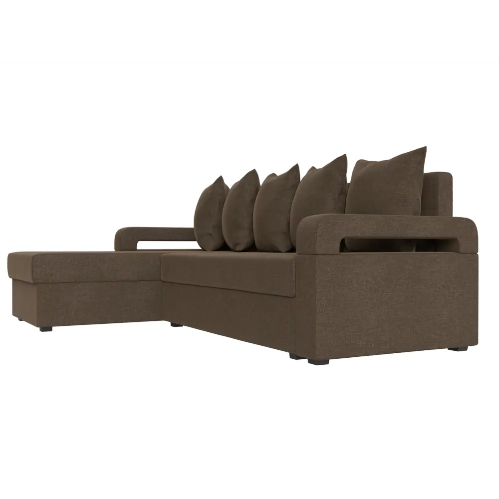 Фото 3 Диван Лига Диванов Гермес Лайт 112729L 231x90x141 см рогожка цвет коричневый Фото 3 Диван Лига Диванов Гермес Лайт 112729L 231x90x141 см рогожка цвет коричневый