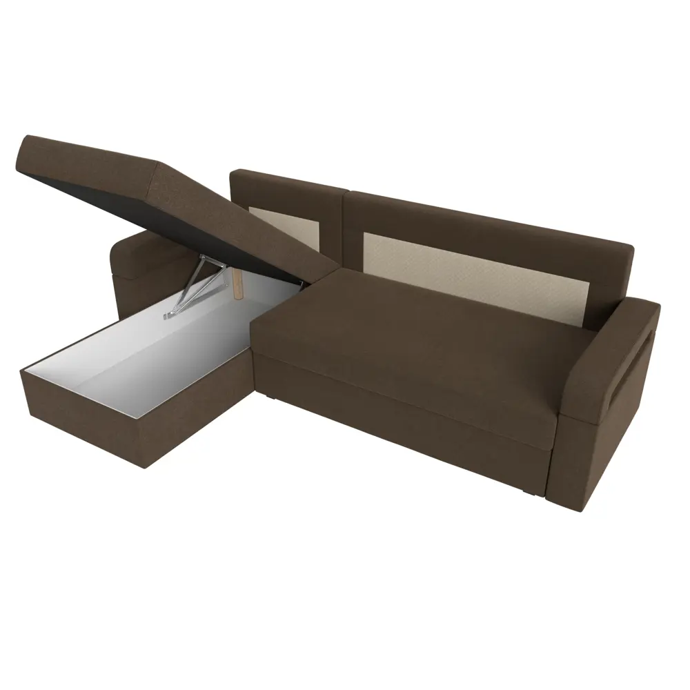 Фото 8 Диван Лига Диванов Гермес Лайт 112729L 231x90x141 см рогожка цвет коричневый Фото 8 Диван Лига Диванов Гермес Лайт 112729L 231x90x141 см рогожка цвет коричневый