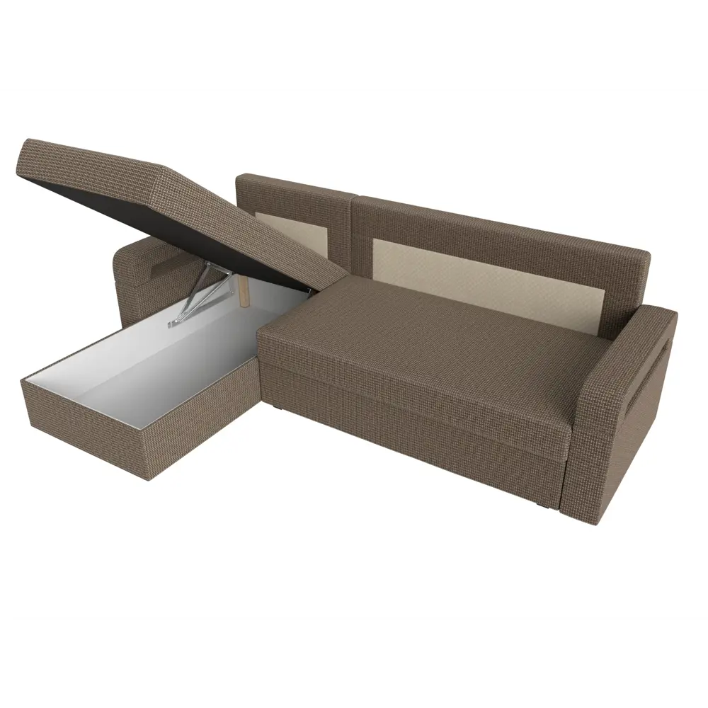 Фото 8 Диван Лига Диванов Гермес Лайт 112727L 231x90x141 см рогожка цвет коричневый Фото 8 Диван Лига Диванов Гермес Лайт 112727L 231x90x141 см рогожка цвет коричневый