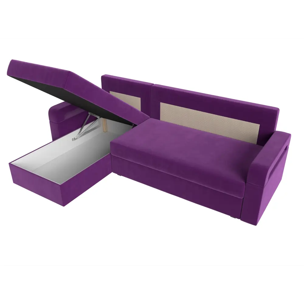 Фото 8 Диван Лига Диванов Гермес Лайт 112724L 231x90x141 см микровельвет цвет фиолетовый Фото 8 Диван Лига Диванов Гермес Лайт 112724L 231x90x141 см микровельвет цвет фиолетовый