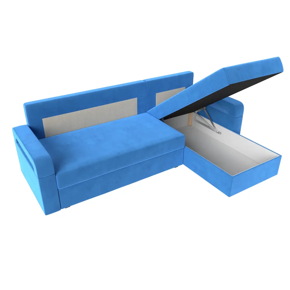 Фото 8 Диван Лига Диванов Гермес Лайт 112711 231x90x141 см велюр цвет голубой Фото 8 Диван Лига Диванов Гермес Лайт 112711 231x90x141 см велюр цвет голубой