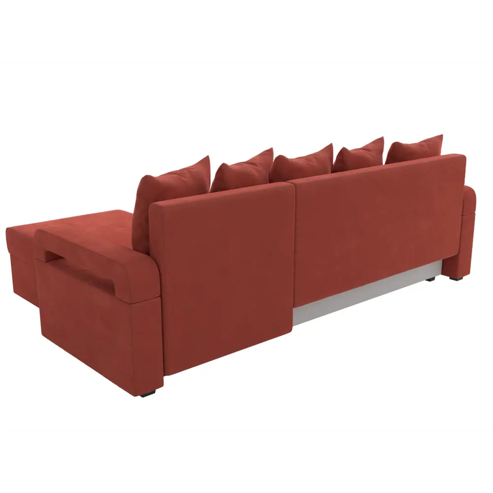 Фото 9 Диван Лига Диванов Гермес Лайт 112721 231x90x141 см микровельвет цвет коралловый Фото 9 Диван Лига Диванов Гермес Лайт 112721 231x90x141 см микровельвет цвет коралловый