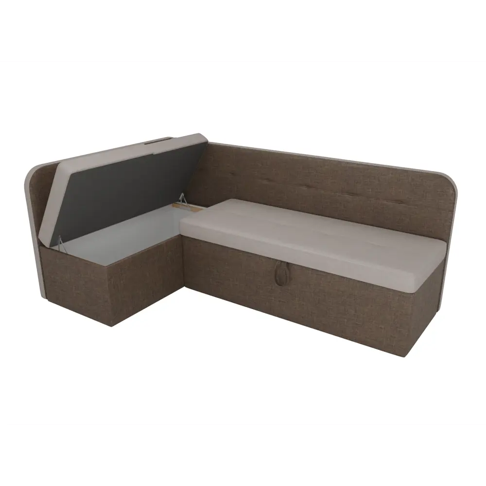 Фото 5 Диван Лига Диванов Форест 107091L 199x82x127 см рогожка цвет бежевый/коричневый Фото 5 Диван Лига Диванов Форест 107091L 199x82x127 см рогожка цвет бежевый/коричневый