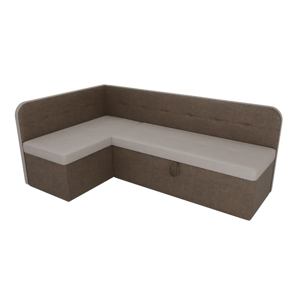 Фото 2 Диван Лига Диванов Форест 107091L 199x82x127 см рогожка цвет бежевый/коричневый