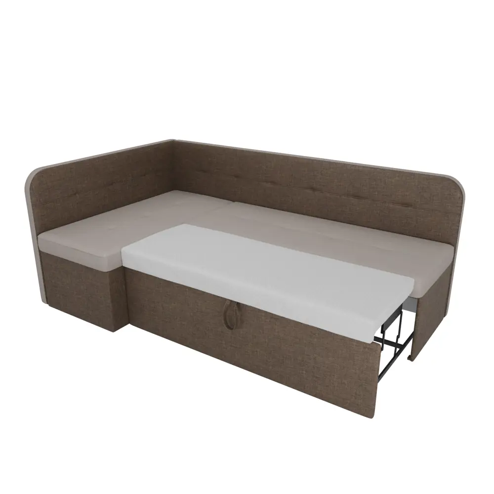 Фото 6 Диван Лига Диванов Форест 107091L 199x82x127 см рогожка цвет бежевый/коричневый Фото 6 Диван Лига Диванов Форест 107091L 199x82x127 см рогожка цвет бежевый/коричневый