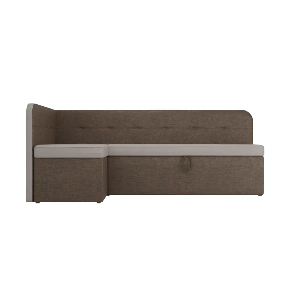 Фото 4 Диван Лига Диванов Форест 107091L 199x82x127 см рогожка цвет бежевый/коричневый