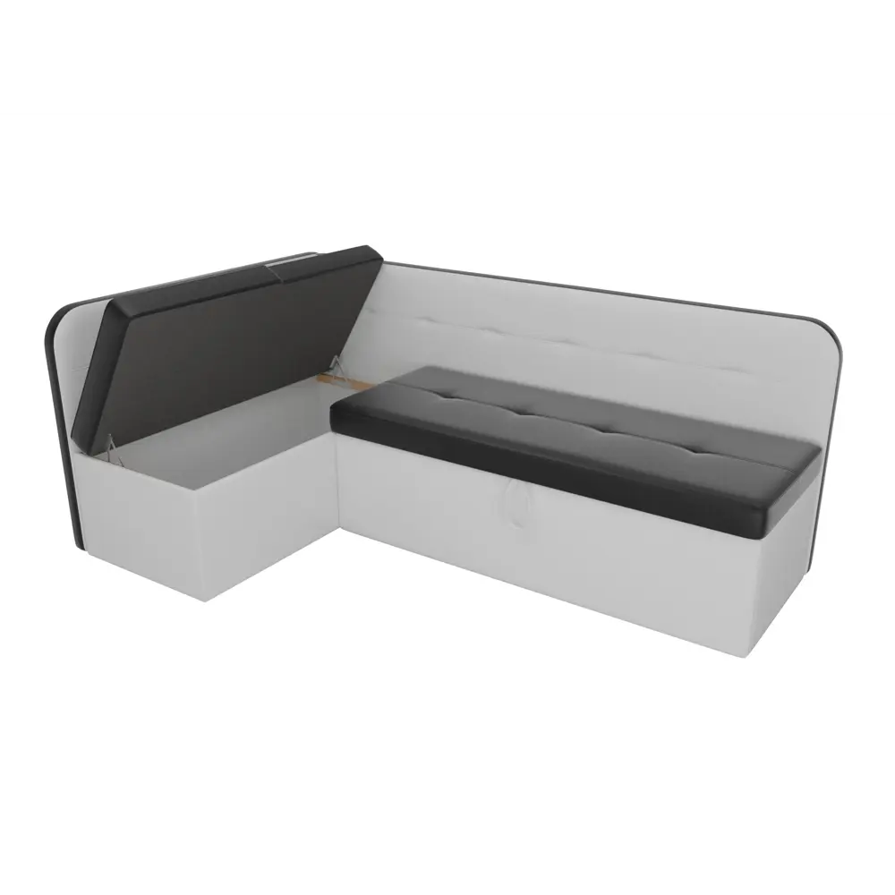 Фото 5 Диван Лига Диванов Форест 107100L 199x82x127 см экокожа цвет черный/белый Фото 5 Диван Лига Диванов Форест 107100L 199x82x127 см экокожа цвет черный/белый